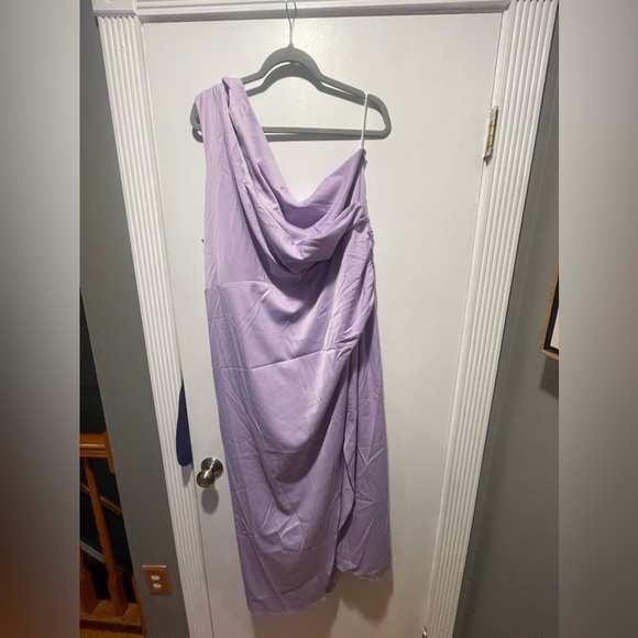 Shein Plus One Shoulder Cut Out Split Thigh Dress - Picture 5 of 5